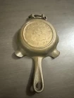 Vintage Tanner MFG Mini Cast Iron Skillet Ashtray  w/ MATCH HOLDER Erie, PA
