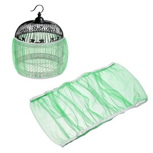 Bird Cage Seed Catcher 12 Inch Bird Cage Net Cover, (Green, L)