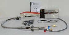 Compass 1917697 Noble Single Handle High Arc Pull Down Kitchen Faucet Chrome