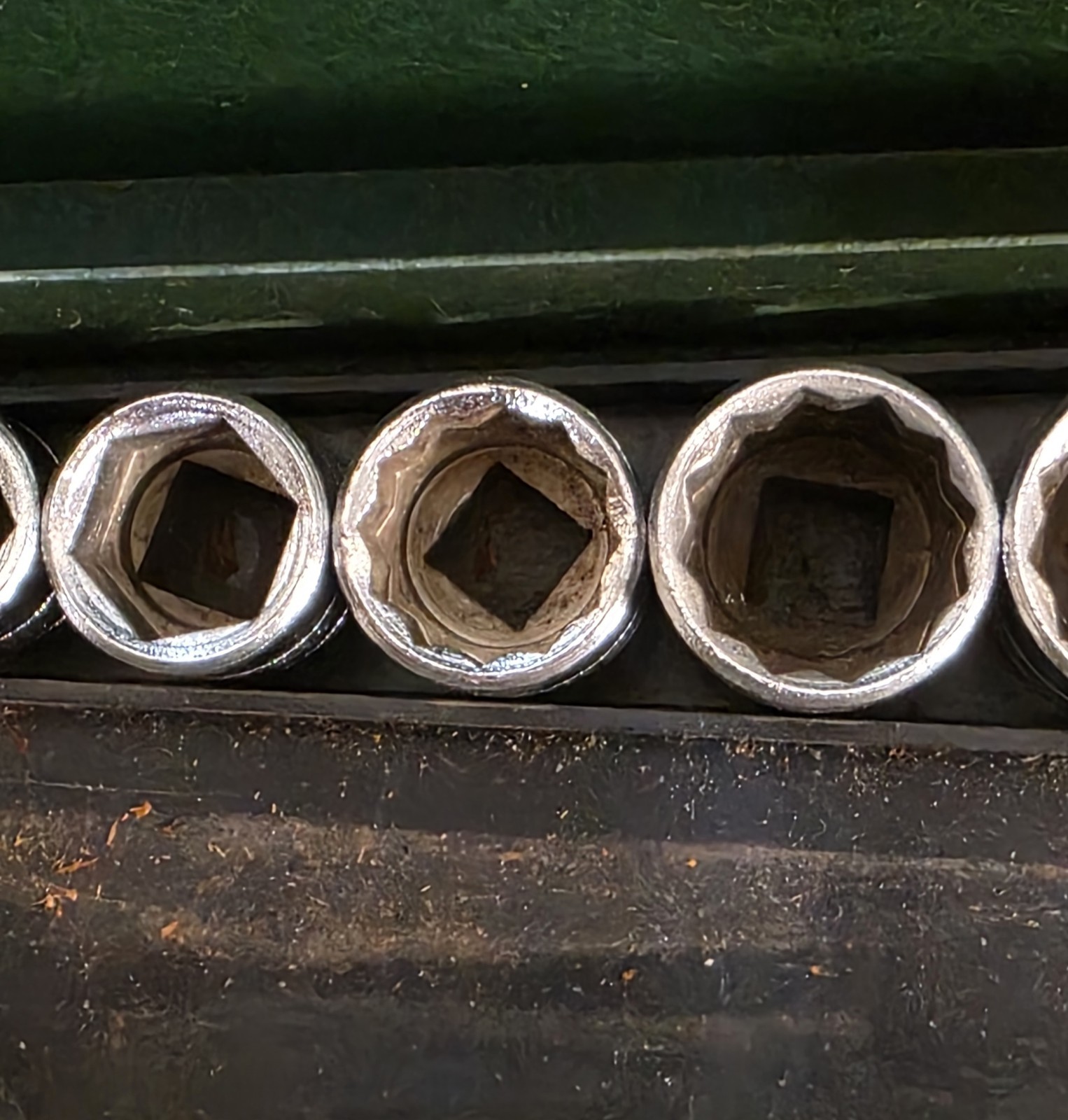 Vintage S-K Tools 3/8" Dr 21pc SAE Socket Set Metal Box USA Excellent Condition