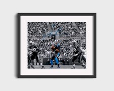 Football Autograph Print - Cam Newton - Under the Lights