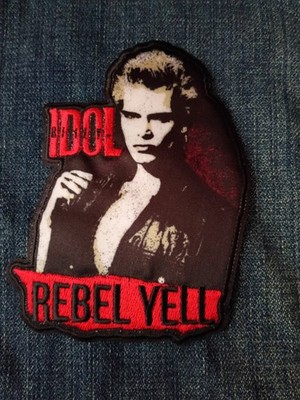 Billy Idol Rebel Yell 4.5 x 3.25 Inch Iron On Patch