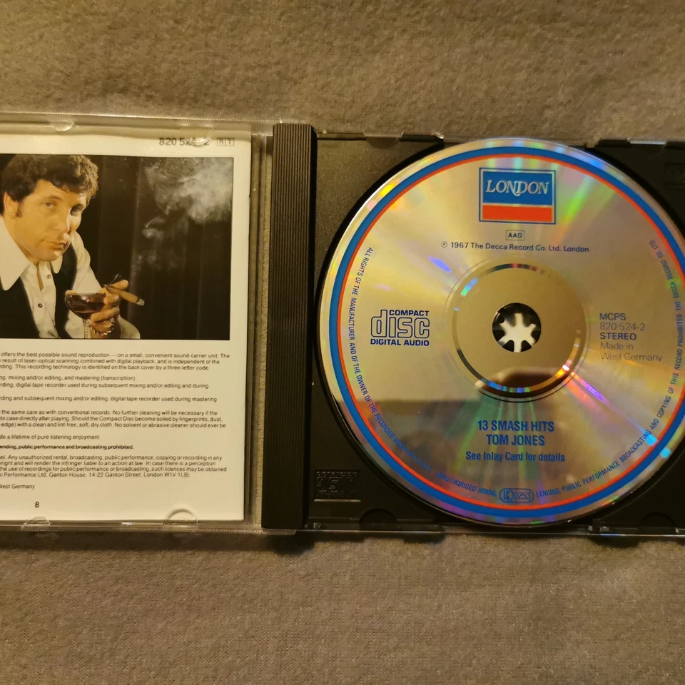 Tom Jones - 13 Smash Hits 1988 - CD ALBUM - Bild 3 von 3