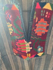 Vintage Embroidered Indigo Huipil Tunic