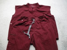 FIGS Technical Collection Scrub Set Womens XXL Red Rafaela Top Jogger Pants