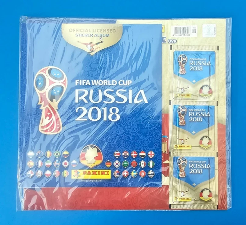 Fifa World Cup Russia 2018 Starterset inclusive 3 Tüten = 15 Sticker NEU+OVP - Bild 1 von 1