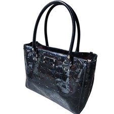 Women's Kate Spade Black Patent Leather Tote Bag
