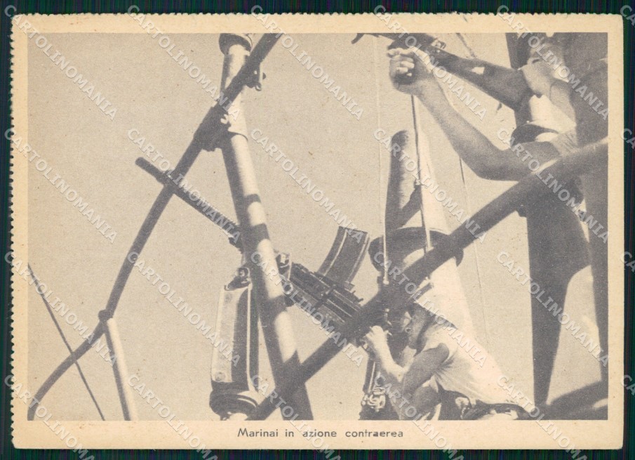 Militari Propaganda PNF Marinai Azione Contraerea FG cartolina XF7502