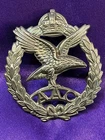Genuine WW2 KC AAC Army Air Corps White Metal OR Cap Badge w/lugs