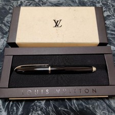 LOUIS VUITTON Black Ballpoint Pen 5.5 in Unused Authentic Writing Tool