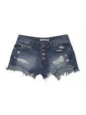 American Rag Cie Women Blue Denim Shorts 7