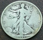 US 1921 Walking Liberty Half  **