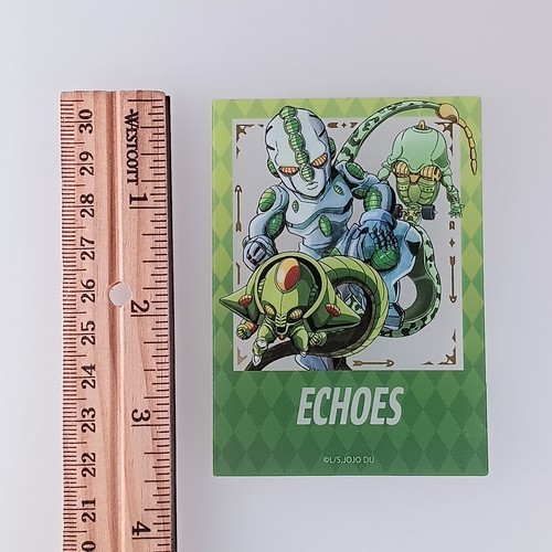 Echoes JoJo's Bizarre Adventure Clear Photo Card, Gold Foil Stamped - Picture 2 of 4