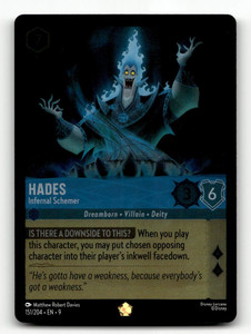 COLD FOIL - Disney Lorcana Hades - Infernal Schemer 151/204 - Fabled