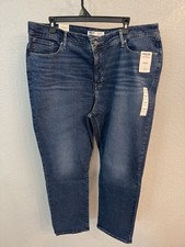 Levi Strauss Women  s Blue Jeans - Totally Shaping Straight - Size 22S - NWT