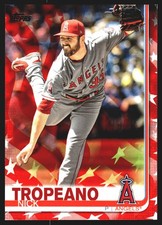 Nick Tropeano Los Angeles Angels 2019 Topps Ind. Day #615 SN /76