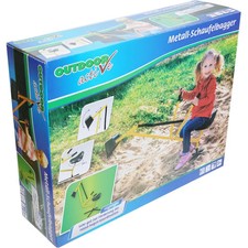 Outdoor active Metall Schaufelbagger, gelb und schwarz, Outdoorspielzeug, ca. 11