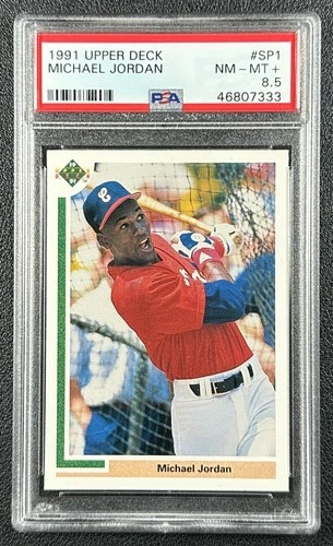 MICHAEL JORDAN PSA 8.5 1991 UPPER DECK #SP1 ROOKIE SP INSERTS WHITE SOX RC 7333