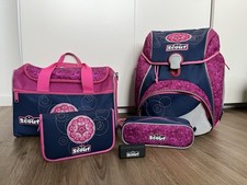 Scout Schulranzen Set, 4-teilig, Pink, intergriertes LED Licht