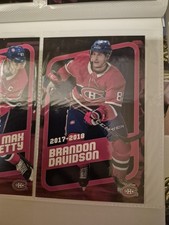 2017-18 Montreal Canadiens Brandon Davidson Team Set Oversize Jumbo Card Postal