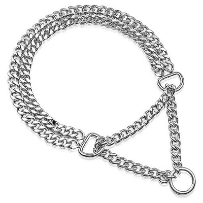 Edelstahl Hundehalsband Pet Metal Martingale dog training collar