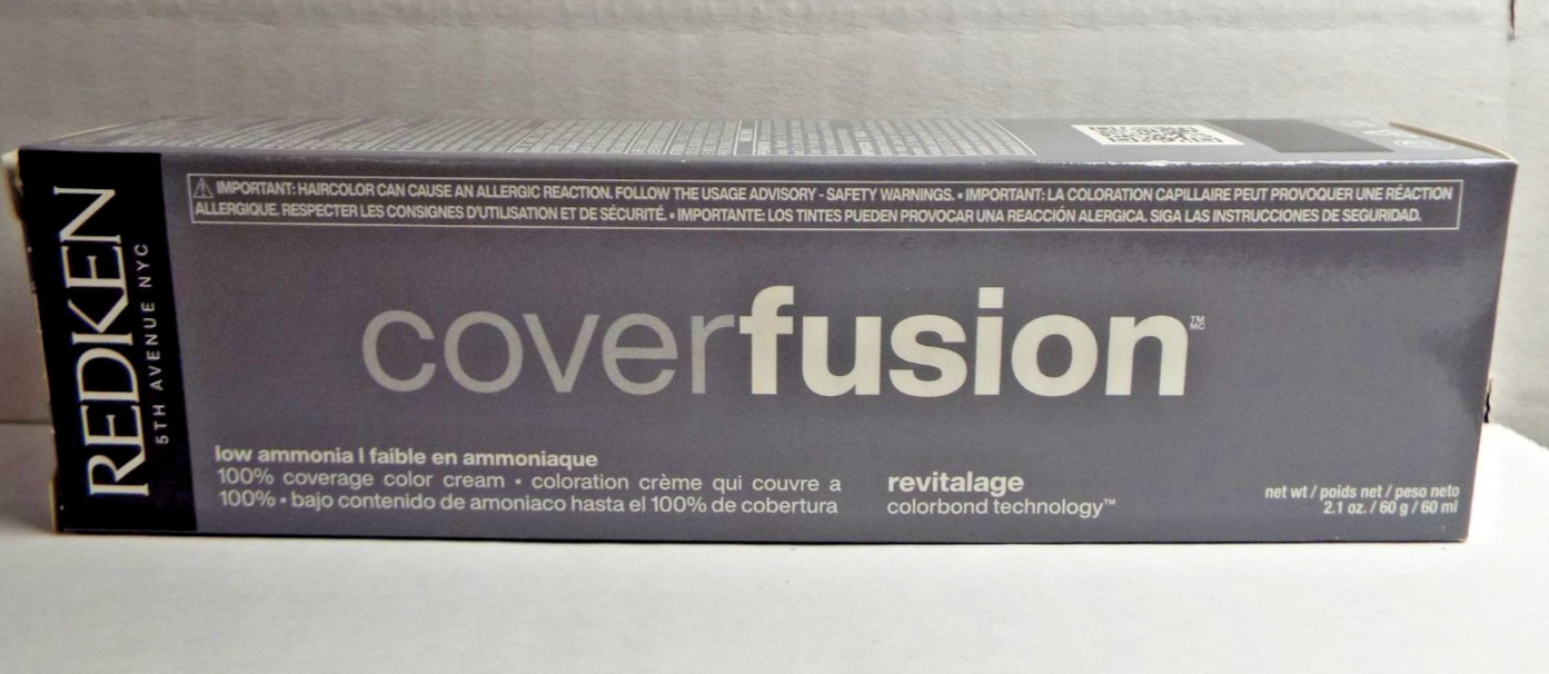 Redken Cover Fusion NEW PACKAGING Low Ammonia 2oz -Permanent
