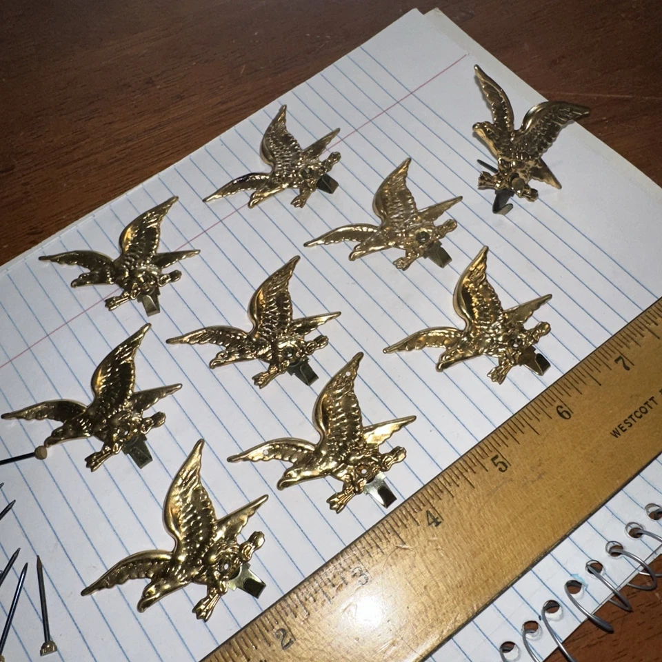 9 ganchos de pared de hojalata Eagle para cuadros/llaves con clavos de colección Foto 4 de 4