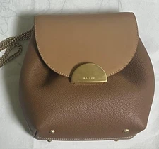POLÈNE Numéro Un Mini Edition Duo Camel Shoulder Bag Leather Brown Authentic