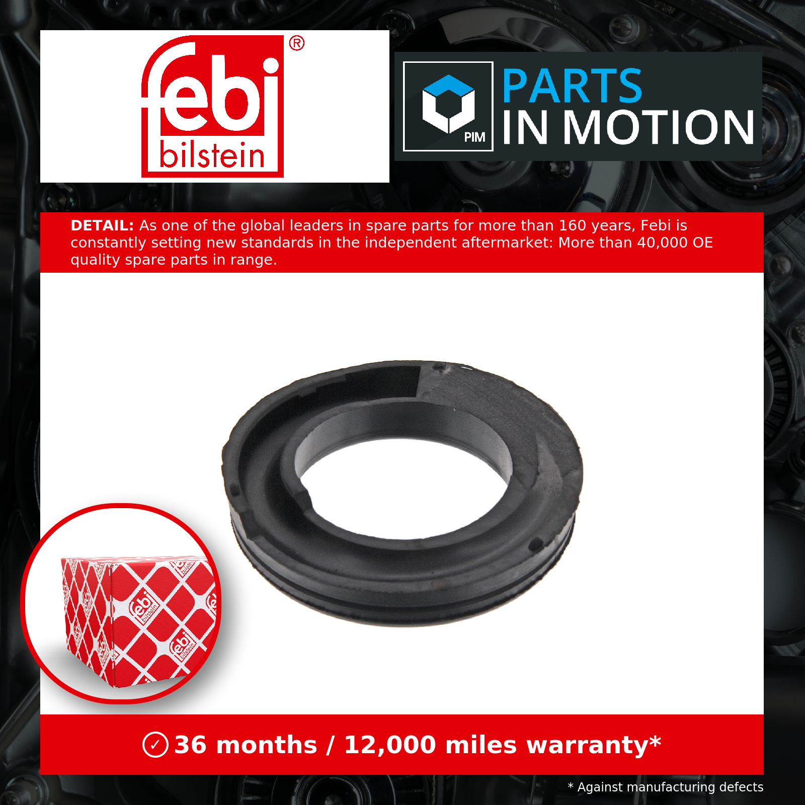 febi bilstein 17087 Spring Seat for coil spring, pack of one - Image 13