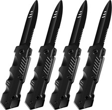 4 Pieces Retractable Fake Knife Retractable Prop Knife False Trick Joke Gadget