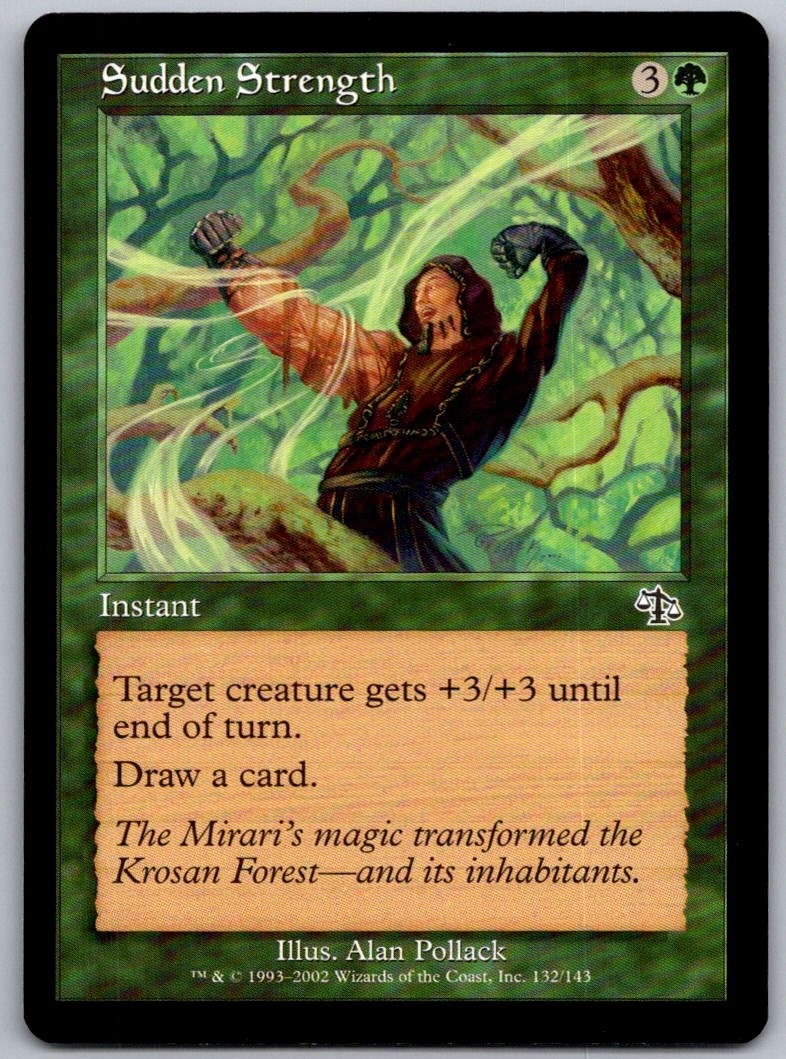 Sudden Strength 132 Common Judgment Magic: The Gathering Lightly Played