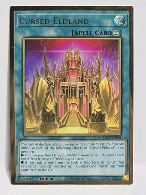 Yu-Gi-Oh! TCG Cursed Eldland Premium Gold Rare 1st Edition MGED-EN048