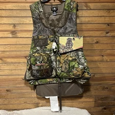 Mossy Oak Men’s Turkey Vest Camo Seat Cushion Pockets Size 46/48 NWT
