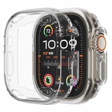 Transparent silicone case for 1.93 in smartwatch   clear protective bumper