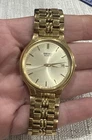 Vintage Men’s Seiko Sold Tone 32mm 7” Quartz Watch Needs Battery