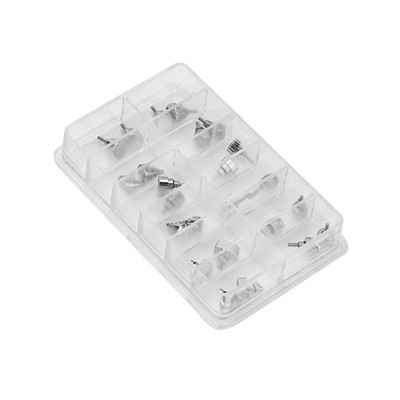 Waterproof Steel Watch Push Press Button Assortment Watchmaker Repair 24Pcs/Set