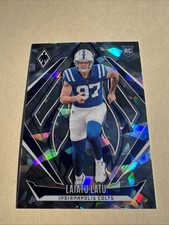 2024 Phoenix Football Laiatu Latu #217 Cracked Ice Prizm RC Indianapolis Colts