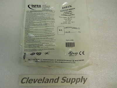 INFRA IS81K INDUCTIVE PROXIMITY SENSOR 5MM RANGE 24-230VAC NEW CONDITION