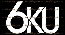 6KU Bikes - Outdoor Sports - Bicycles - Vinyl Die-Cut Peel N' Stick Decals
