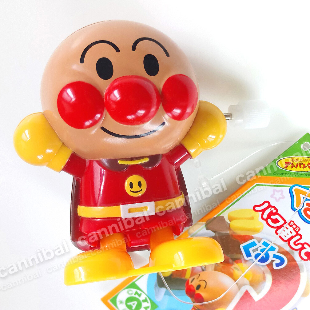 ANPANMAN - turns SOMERSAULT - white knob windup toy | eBay