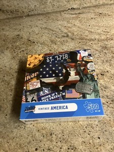 Vintage America Puzzle 500 Pieces Sealed Box 