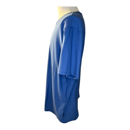 DKNY Stretch T-Shirt Soft Comfy Casual Top XL Blue NWT - Picture 2 of 7