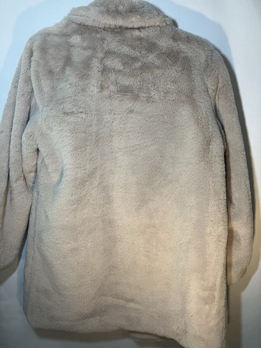 Oversized faux fur/plush M/L coat beige ZA lined buttons BNWT Formal comfy soft - Picture 22 of 22