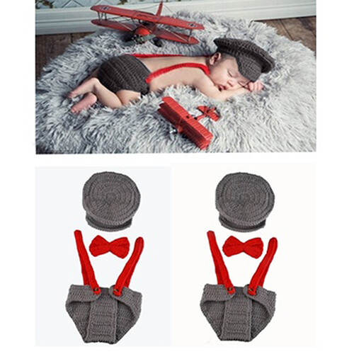 Newborn Photo Props Baby Boy Girls Crochet Knit Costume Photography Prop Outfits Newborn Photo Props Baby Boy Girls Crochet Knit Costume Photography Prop Outfits
