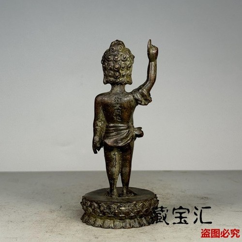 asian bronze hand casting golden baby Buddha statue of Jordan statue - Picture 2 of 6