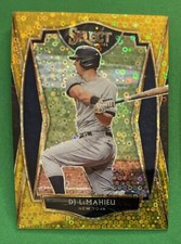 DJ LeMahieu 2021 Select Premier Level Rare Gold Disco Prizm #/10 SSP Yankees