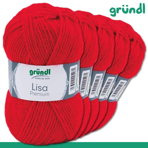 Gründl 5 x 50 g Lisa Premium uni Stricken Häkeln Polyacryl Garn Wolle 35 Farben - Bild 18 von 73