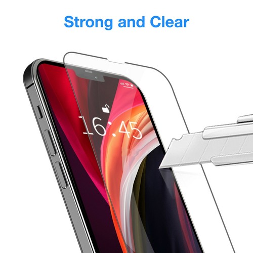 9H Tempered Glass | Film Screen Protector for iPhone 16e 16 Pro Max 15 14 13 12 - Picture 61 of 106