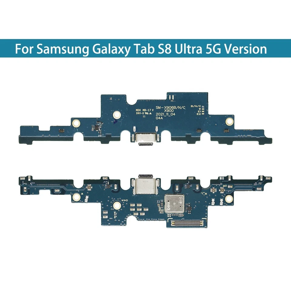 For Samsung Galaxy Tab S8 Ultra 2022 X900 X906 USB Charger Charging Port Board Foto 2 de 4