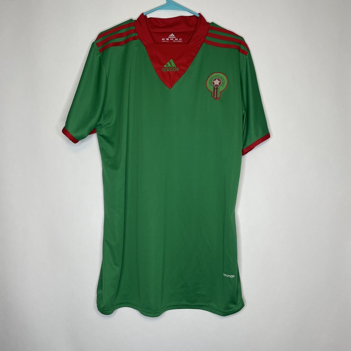 Adidas Morocco Soccer Jersey Formotion Green Men's Size XXL Rare